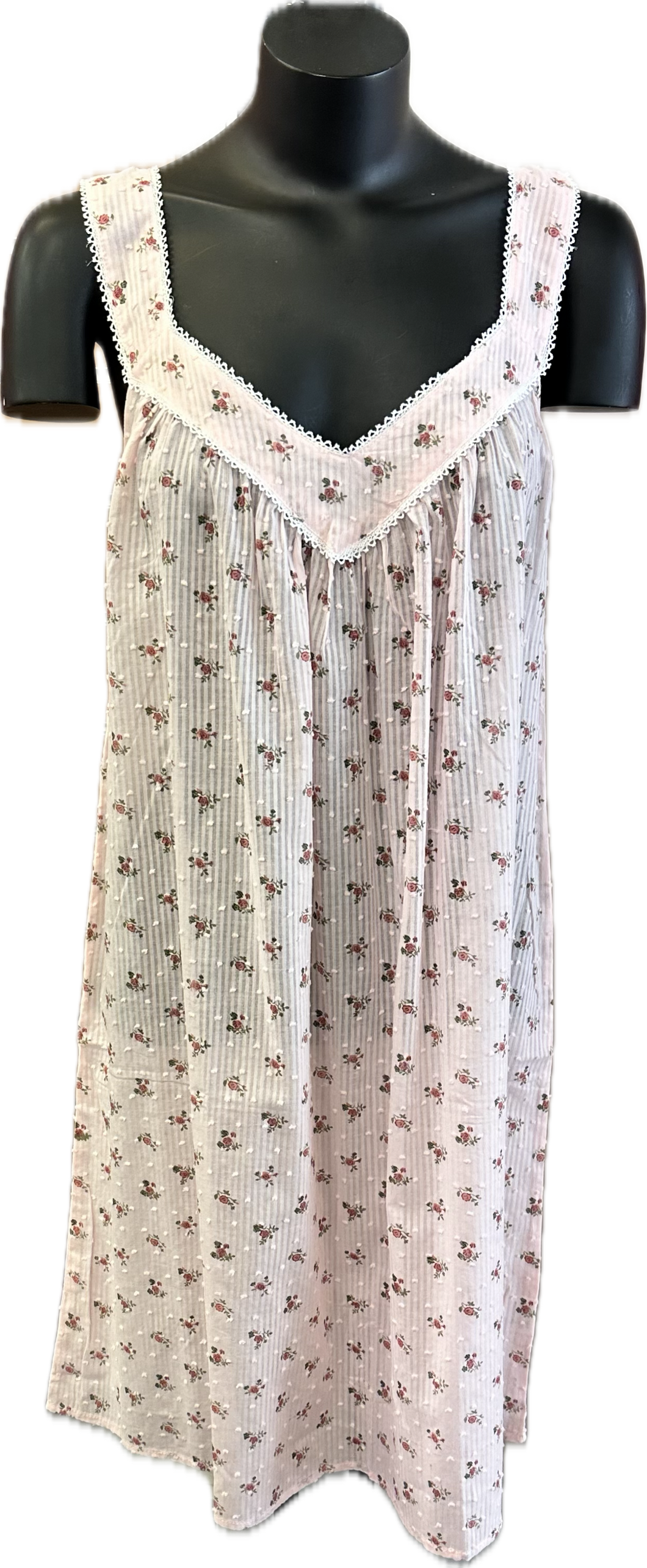 Alice & Lily AL/ND540 Swiss Dot Nightie Rose (Pink)