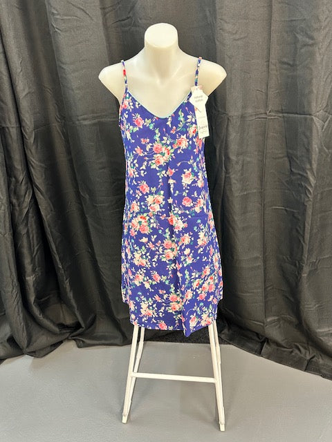 Essence Cotton Floral Chemise 677CH (Navy)