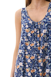 Givoni 6KV39S Sandra Sleeveless Short Nightie (Navy)