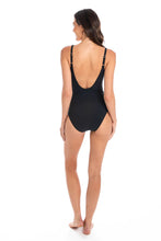 Load image into Gallery viewer, Togs 5B28TH Eyelet One Piece Swimsuit (Black)
