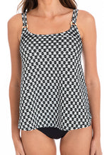 Load image into Gallery viewer, Togs Odessa A Line Tankini Scoop Top (Black &amp; White)
