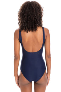 Togs TN30TH Textured High Mesh One Piece (Navy)