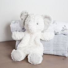 Load image into Gallery viewer, Mary Meyer Plush Elephant Snuggly Comforter (White)

