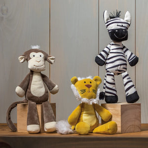 Mary Meyer Loosey Goosey Safari Baby Toys (Zebra, Monkey, Lion)