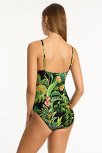 Load image into Gallery viewer, Sea Level Lotus Spliced Tri swimsuit (Black)
