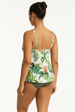 Load image into Gallery viewer, Sea Level Lotus Cross Front Swing Tankini (White)
