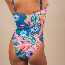 Load image into Gallery viewer, Moontide U/W  TIE FRONT SWIMSUIT  -Owhyee multi floral
