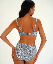 Load image into Gallery viewer, Moontide M8196VV Vivian Underwire Wrap Bikini Top (Black/White)
