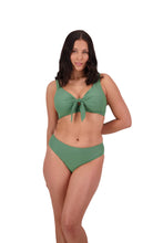 Load image into Gallery viewer, Moontide Contours High Ruched Front Bikini Pant (Khaki)
