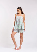 Load image into Gallery viewer, Arabella MD752F8 100% Cotton Short Pyjama Set (Mint Floral)

