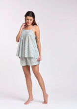 Load image into Gallery viewer, Arabella MD752F8 100% Cotton Short Pyjama Set (Mint Floral)

