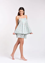 Load image into Gallery viewer, Arabella MD752F8 100% Cotton Short Pyjama Set (Mint Floral)
