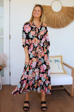 Load image into Gallery viewer, Dreamcatcher M03491 Midi Dress (Black)
