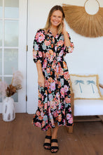 Load image into Gallery viewer, Dreamcatcher M03491 Midi Dress (Black)
