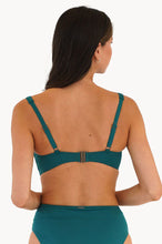 Load image into Gallery viewer, Moontide M8903CN Contours Underwire DD/E Cup Tie Front Bikini Top- ( Evergreen)
