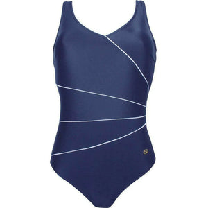 Naturana One-Piece Control Swimsuit (Navy) (Black)