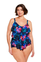 Load image into Gallery viewer, CAPRIOSCA CMON9709  MONTEGO 3 TIER TANKINI TOP (NAVY FLORAL)
