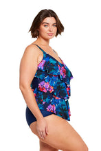Load image into Gallery viewer, CAPRIOSCA CMON9709  MONTEGO 3 TIER TANKINI TOP (NAVY FLORAL)
