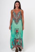 Load image into Gallery viewer, Peacock Feather ON0005 Scoop Maxi Dress (Mint)
