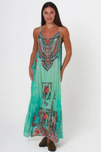 Load image into Gallery viewer, Peacock Feather ON0005 Scoop Maxi Dress (Mint)
