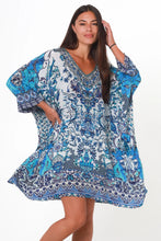 Load image into Gallery viewer, Peacock Feather ON0012 Viscose Beach Kaftan (Multi)
