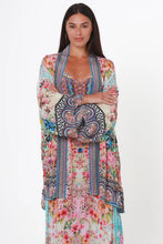 Load image into Gallery viewer, Peacock Feather ON0017 Viscose Cape/Kimono  (Multi)
