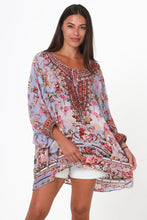 Load image into Gallery viewer, Peacock Feather ON0020 Viscose Beach Kaftan/Dress (Multi)
