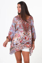 Load image into Gallery viewer, Peacock Feather ON0020 Viscose Beach Kaftan/Dress (Multi)
