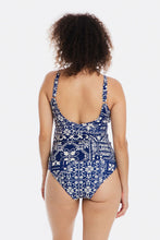 Load image into Gallery viewer, Togs Cassablanca Tankini Cross Over Set (Navy)
