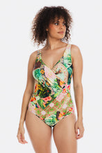 Load image into Gallery viewer, Togs Fiji Surplice One Piece Swimsuit (Multi)
