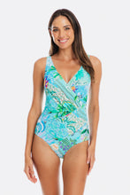 Load image into Gallery viewer, Togs Lucca Surplice One Piece Swimsuit (Turquoise)
