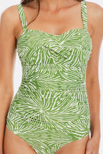 Load image into Gallery viewer, Togs Tahiti Bandeau One Piece Swimsuit (Green)

