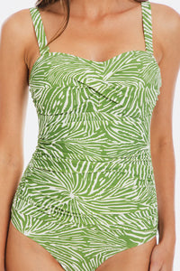 Togs Tahiti Bandeau One Piece Swimsuit (Green)