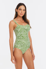 Load image into Gallery viewer, Togs Tahiti Bandeau One Piece Swimsuit (Green)
