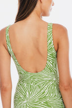 Load image into Gallery viewer, Togs Tahiti Gathered Square One Piece Swimsuit (Green)
