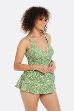 Load image into Gallery viewer, Togs Tahiti Cross Over One Piece Swimdress (Green)
