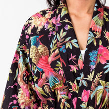 Load image into Gallery viewer, Floressents Kimono&#39;s Multi Floral (Aqua , White, Black, Turquoise)

