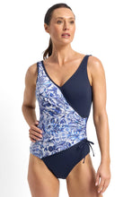 Load image into Gallery viewer, Poolproof Dreamer Cross Front One Piece Swimsuit - Chlorine Resistant (Navy)

