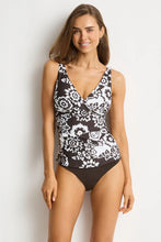 Load image into Gallery viewer, Sea Level Kastello Cross Front Tankini (Espresso)
