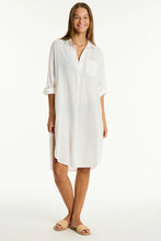 Load image into Gallery viewer, Sea Level Salt Long Cover Up (White)
