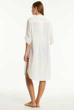 Load image into Gallery viewer, Sea Level Salt Long Cover Up (White)
