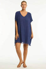 Load image into Gallery viewer, Sea Level Sunset Kaftan (White)  (Black) (Pink) (French Navy)
