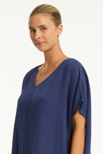 Load image into Gallery viewer, Sea Level Sunset Kaftan (White)  (Black) (Pink) (French Navy)
