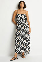 Load image into Gallery viewer, Sea Level Costa Bandeau Maxi Dress  - (Black Print)
