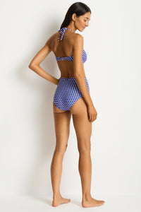 Sea Level Solana U Bar Bandeau Bikini Top (Blue )