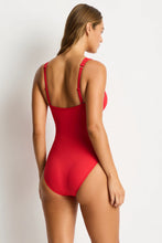 Load image into Gallery viewer, Sea Level Eco Essentials Spliced One Piece (Red)
