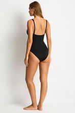 Load image into Gallery viewer, Sea Level Eco Essentials Longline One Piece (Black)
