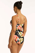 Load image into Gallery viewer, Sea Level Juniper Twist Front One Piece Swimsuit (Black)
