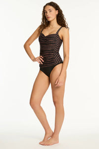 Sea Level Riptide Tankini Top (Black)