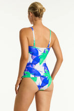 Load image into Gallery viewer, Sea Level Sublime Tie Front DD/E Tankini (Cobalt)
